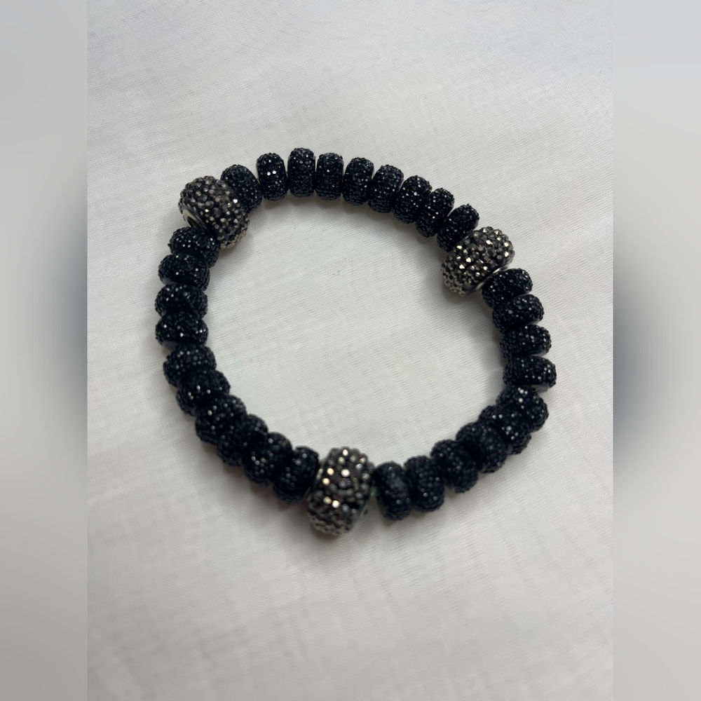 Black crystal boutique bracelet